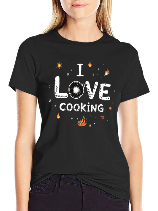 I Love Cooking Graphic T-Shirt - Chef Inspired Tee