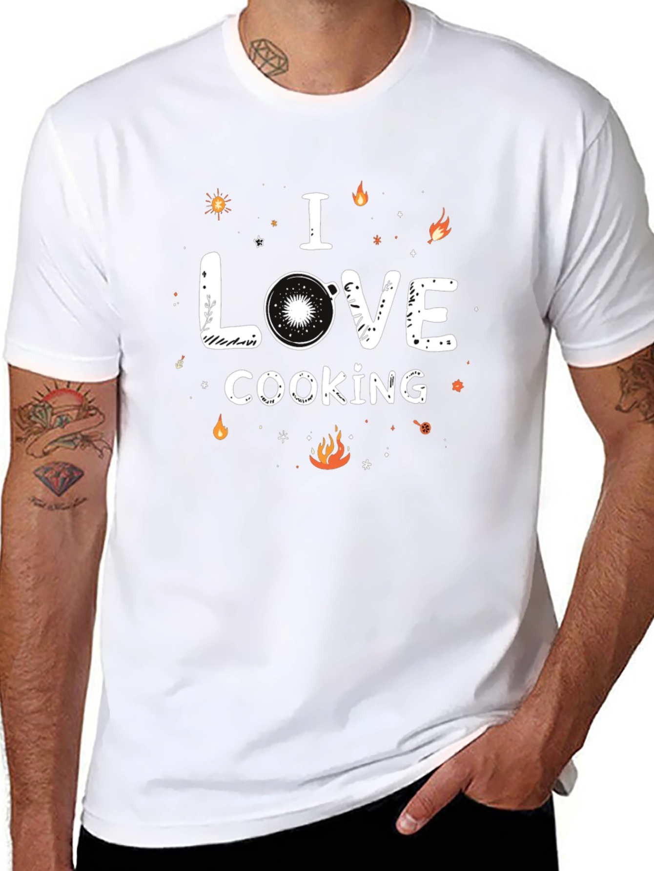 I Love Cooking Graphic T-Shirt - Chef Inspired Tee
