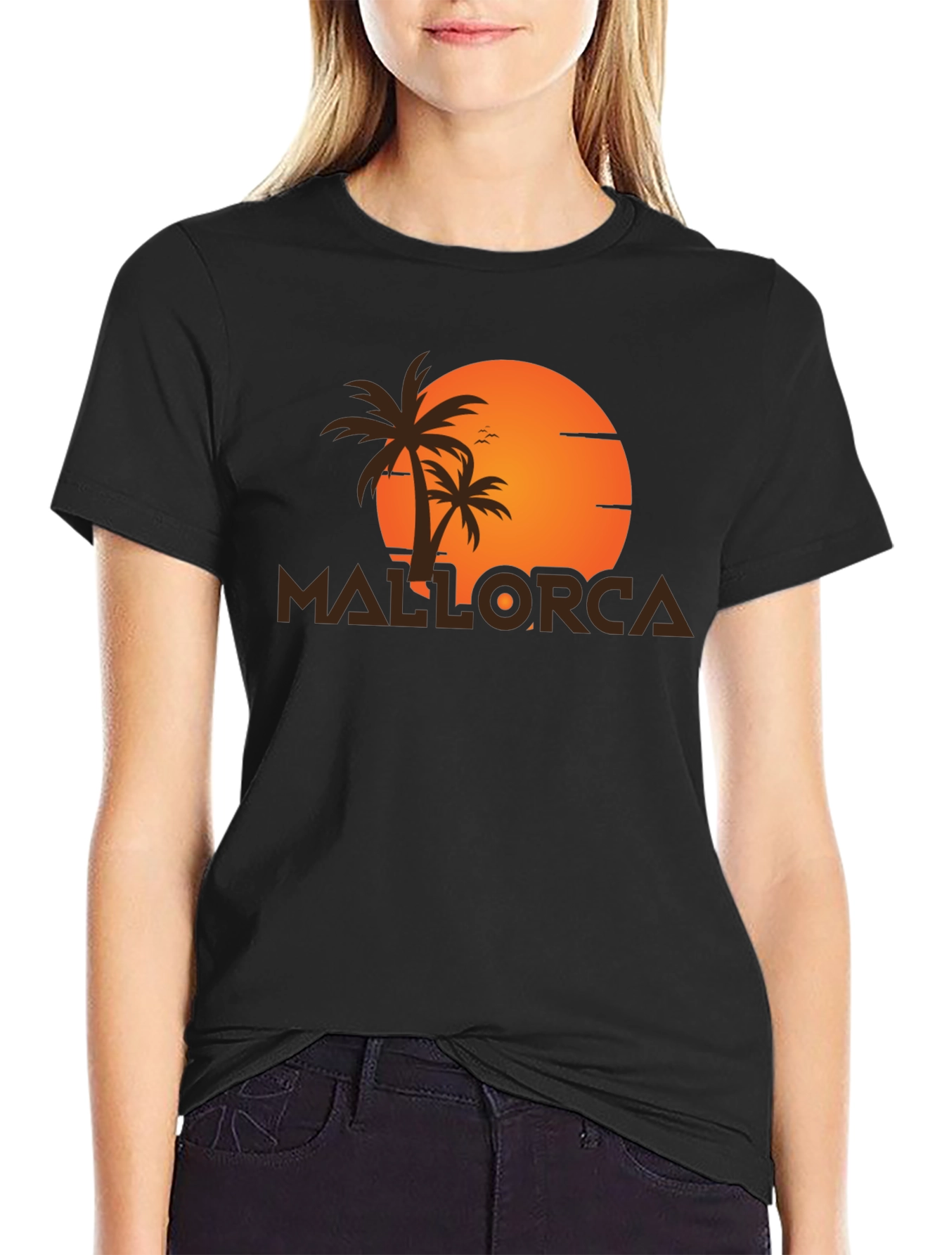 Mallorca Palm Tree Sunset T-Shirt