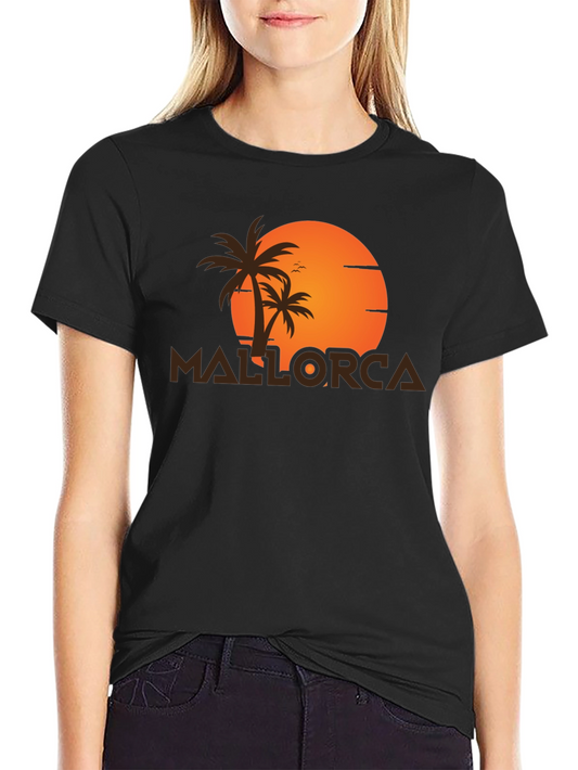 Mallorca Palm Tree Sunset T-Shirt