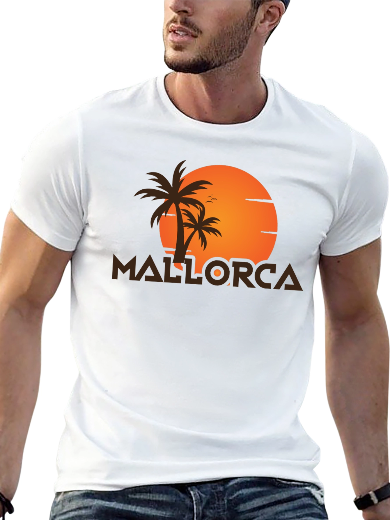Mallorca Palm Tree Sunset T-Shirt