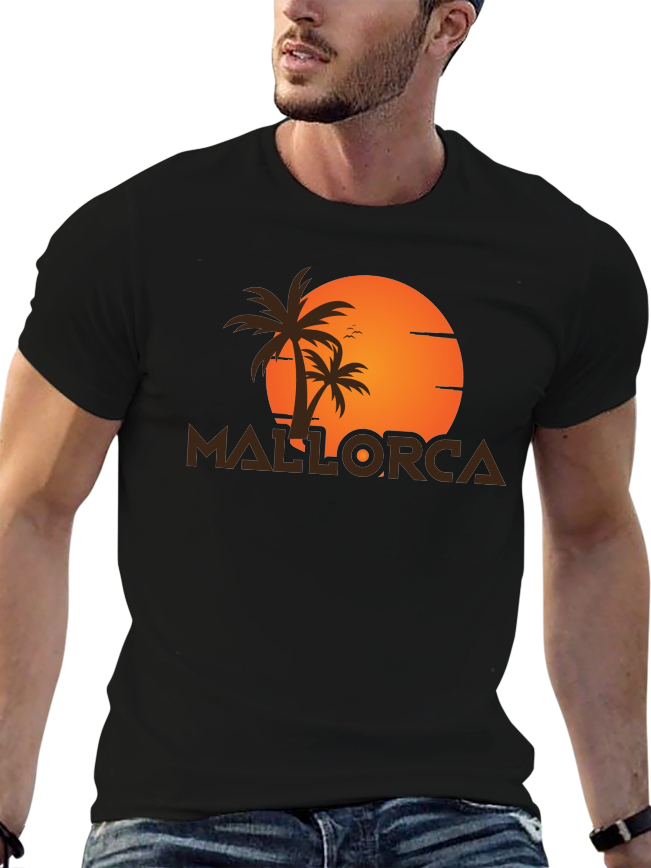 Mallorca Palm Tree Sunset T-Shirt