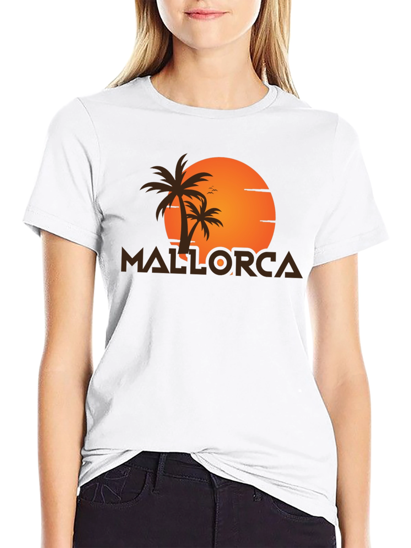 Mallorca Palm Tree Sunset T-Shirt