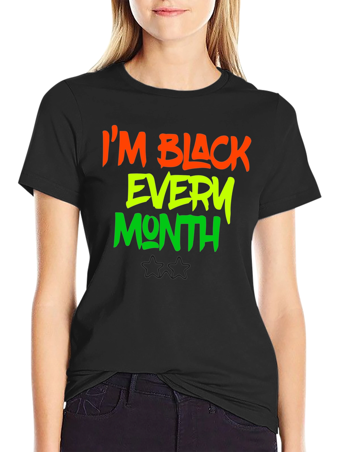 Black Every Month Graphic T-Shirt
