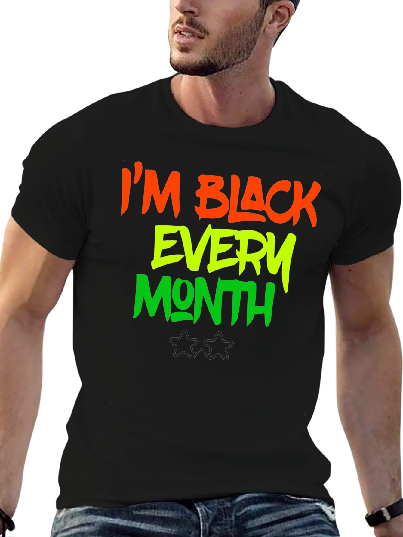 Black Every Month Graphic T-Shirt