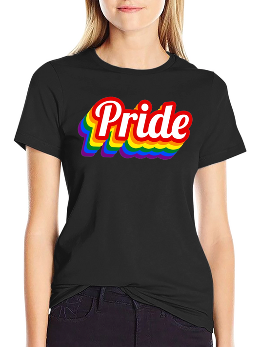 Pride Rainbow T-Shirt - Black