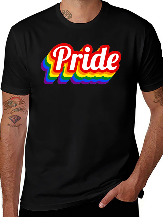 Pride Rainbow T-Shirt - Black