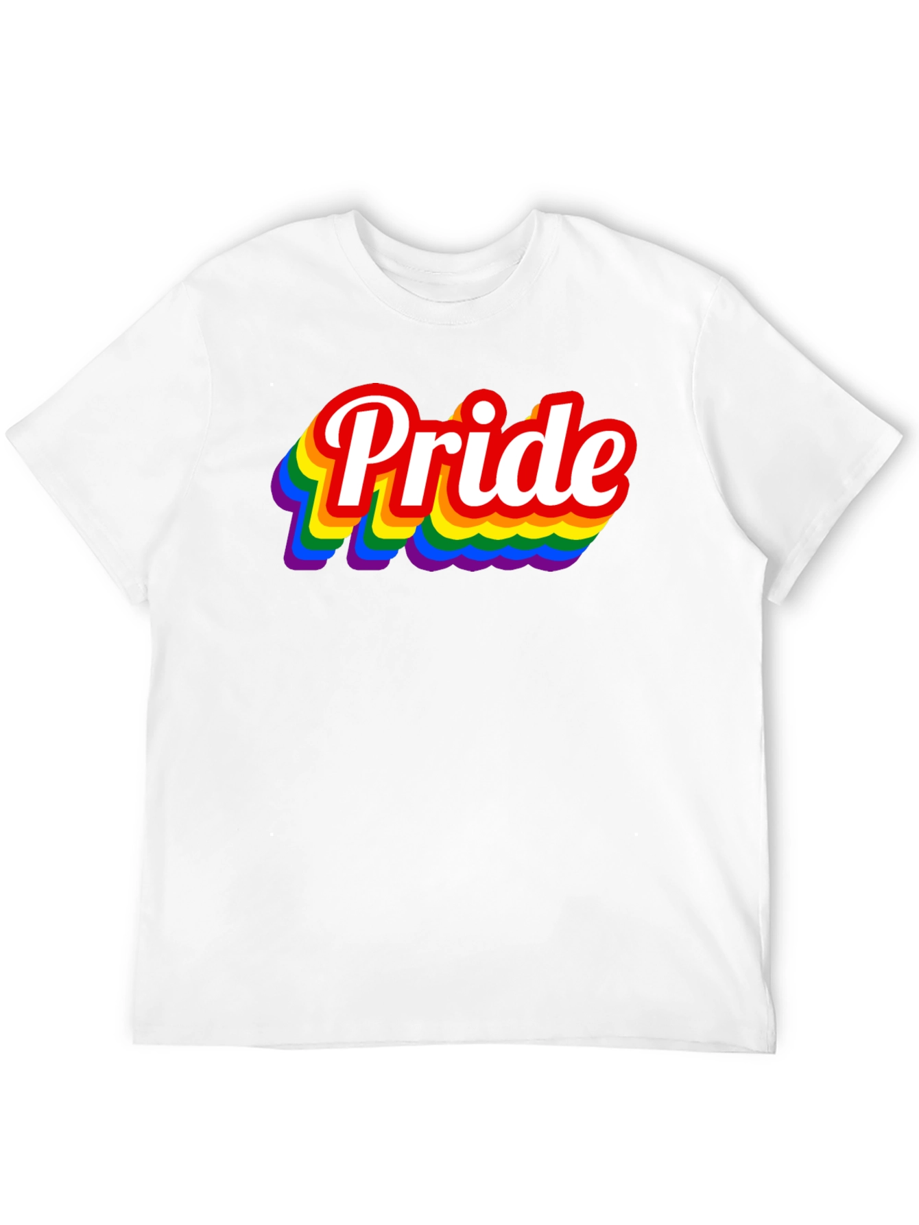 Pride Rainbow T-Shirt - Black