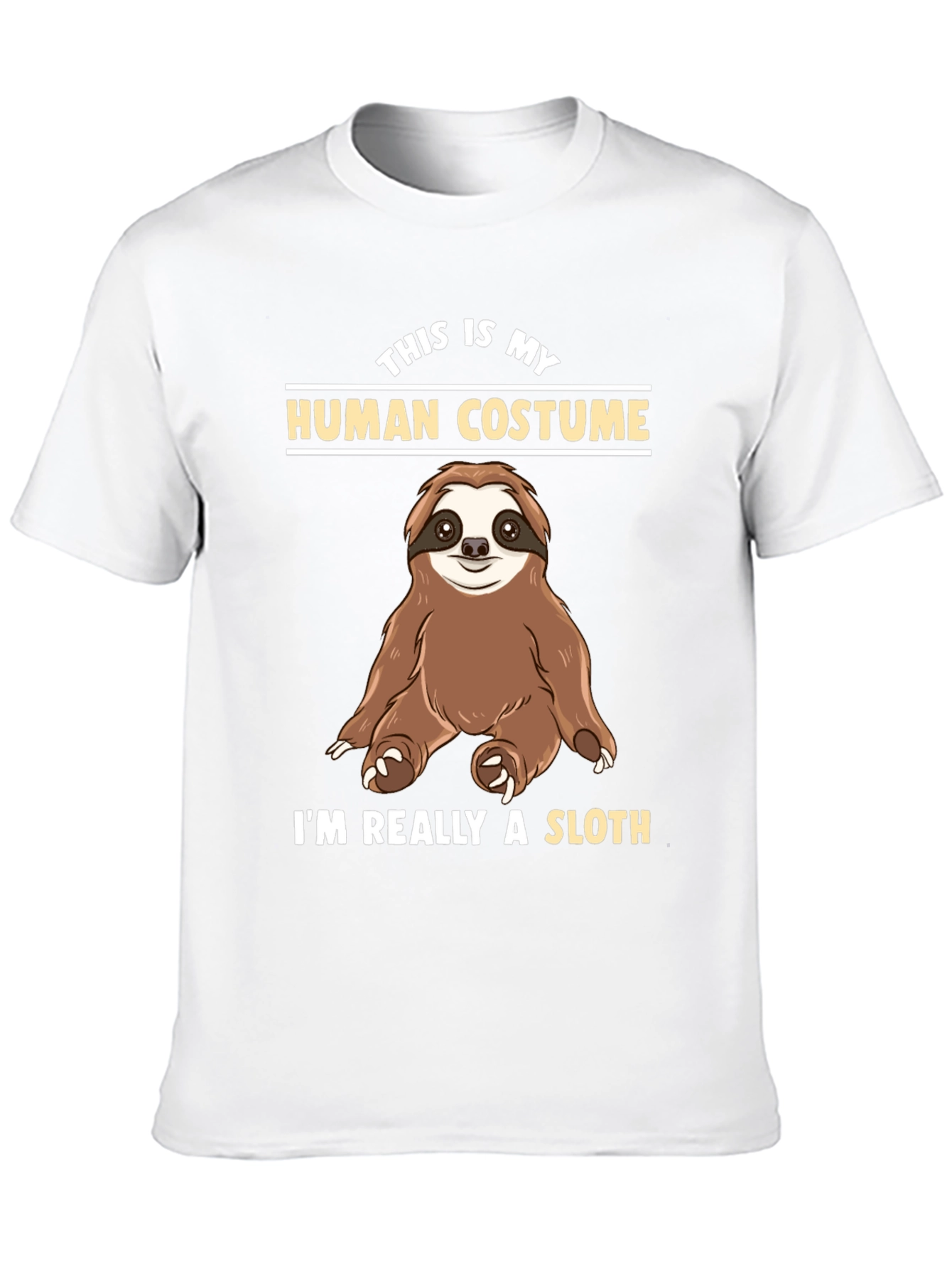 Funny Sloth Human Costume T-Shirt
