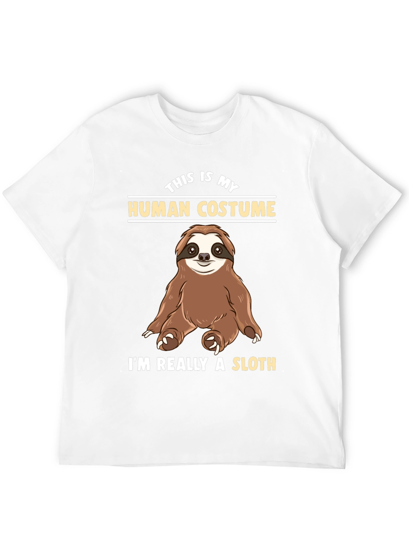 Funny Sloth Human Costume T-Shirt