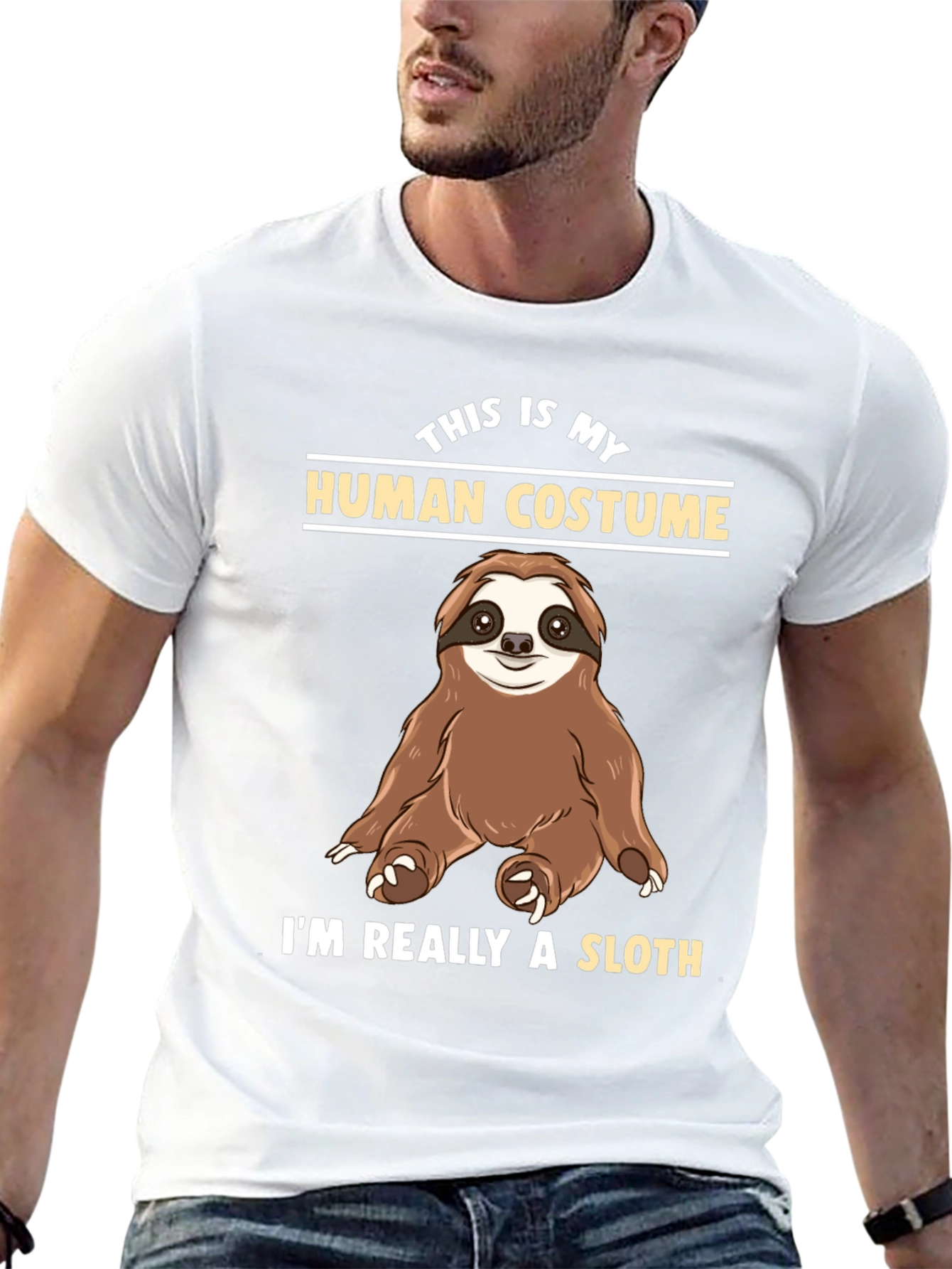 Funny Sloth Human Costume T-Shirt
