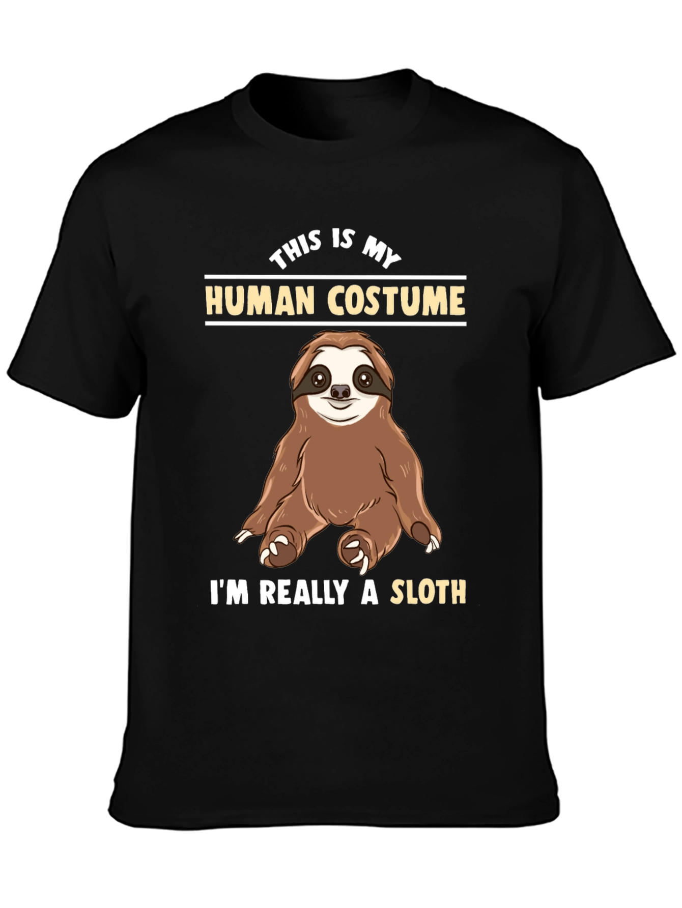 Funny Sloth Human Costume T-Shirt