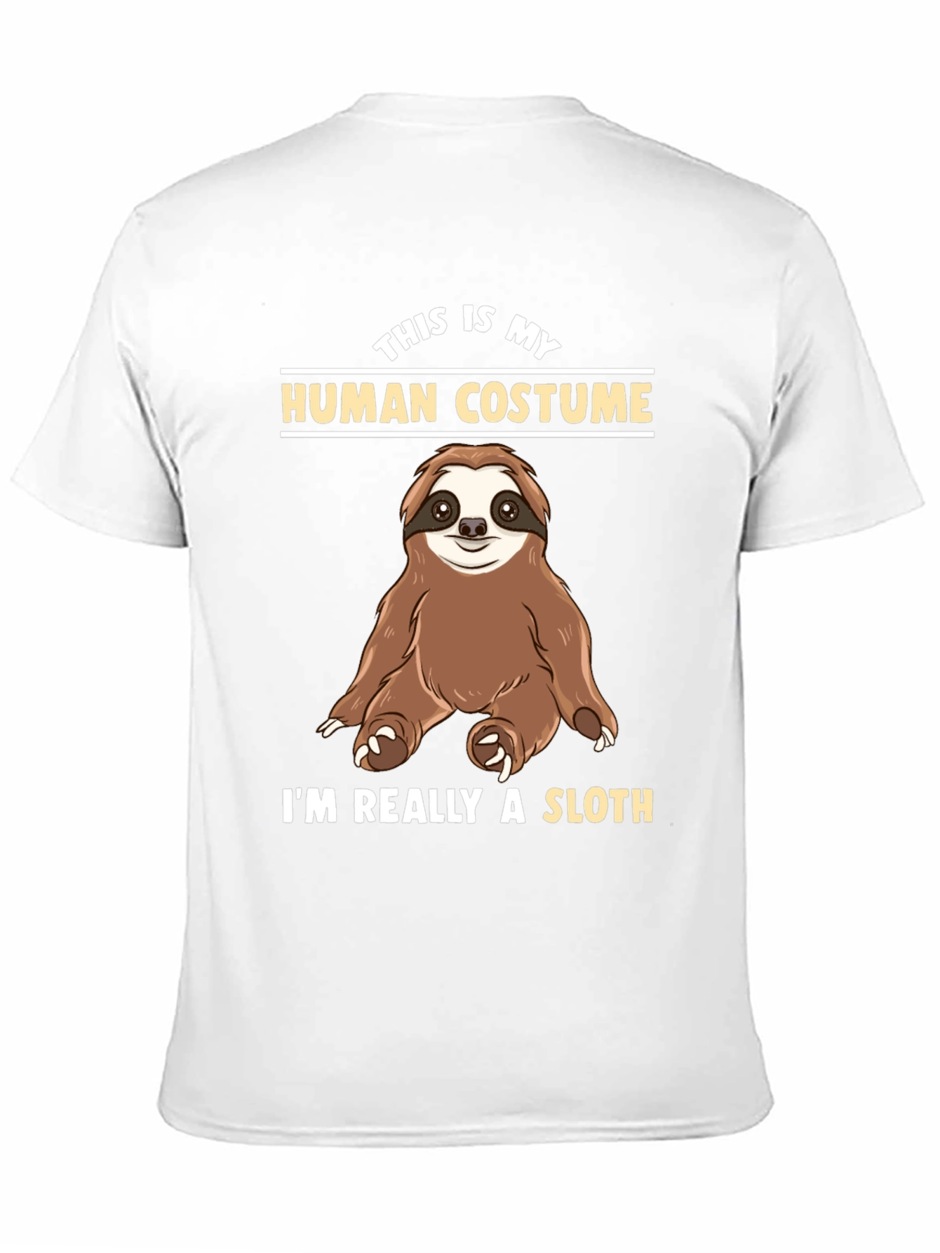 Funny Sloth Human Costume T-Shirt