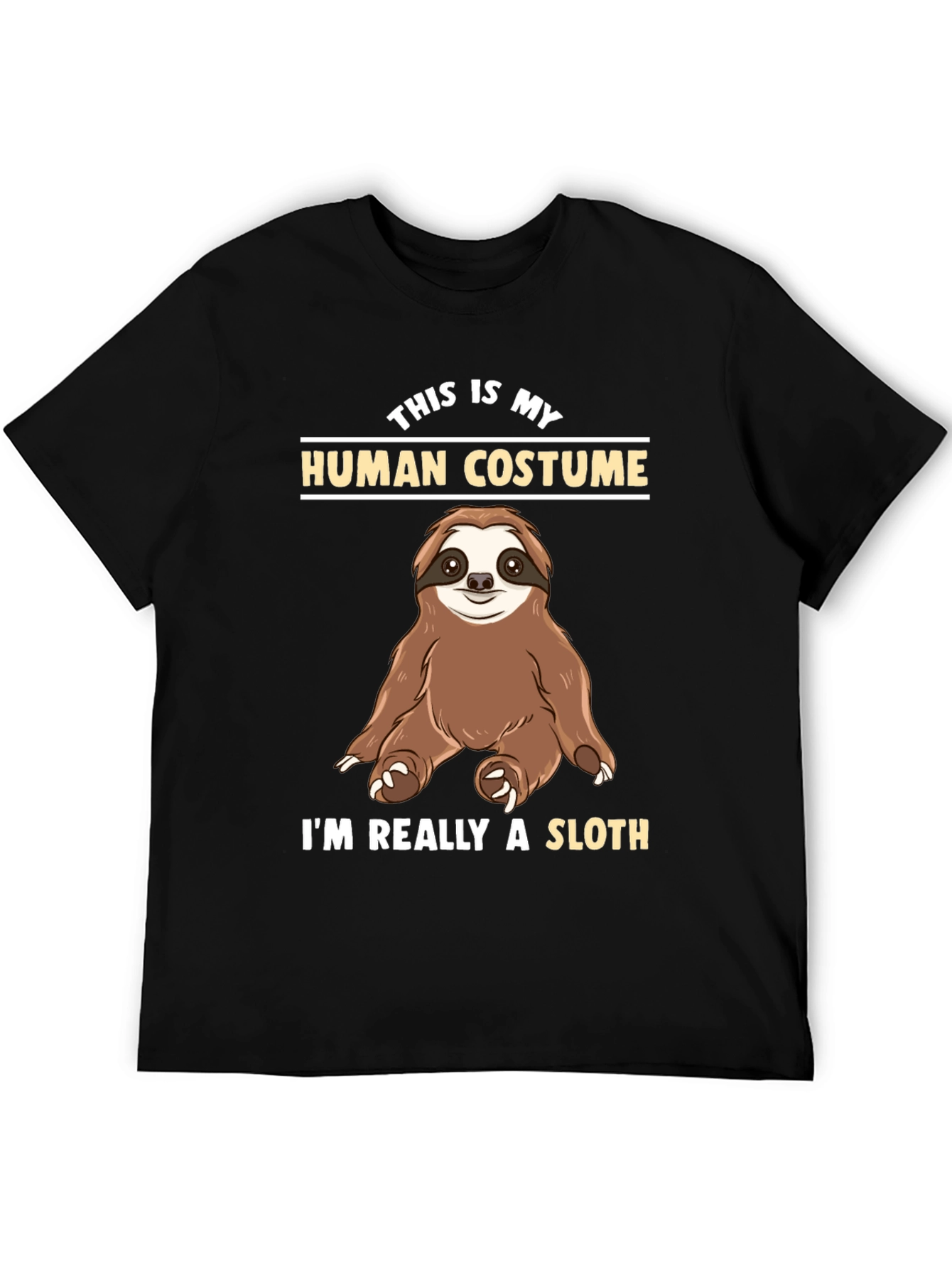 Funny Sloth Human Costume T-Shirt