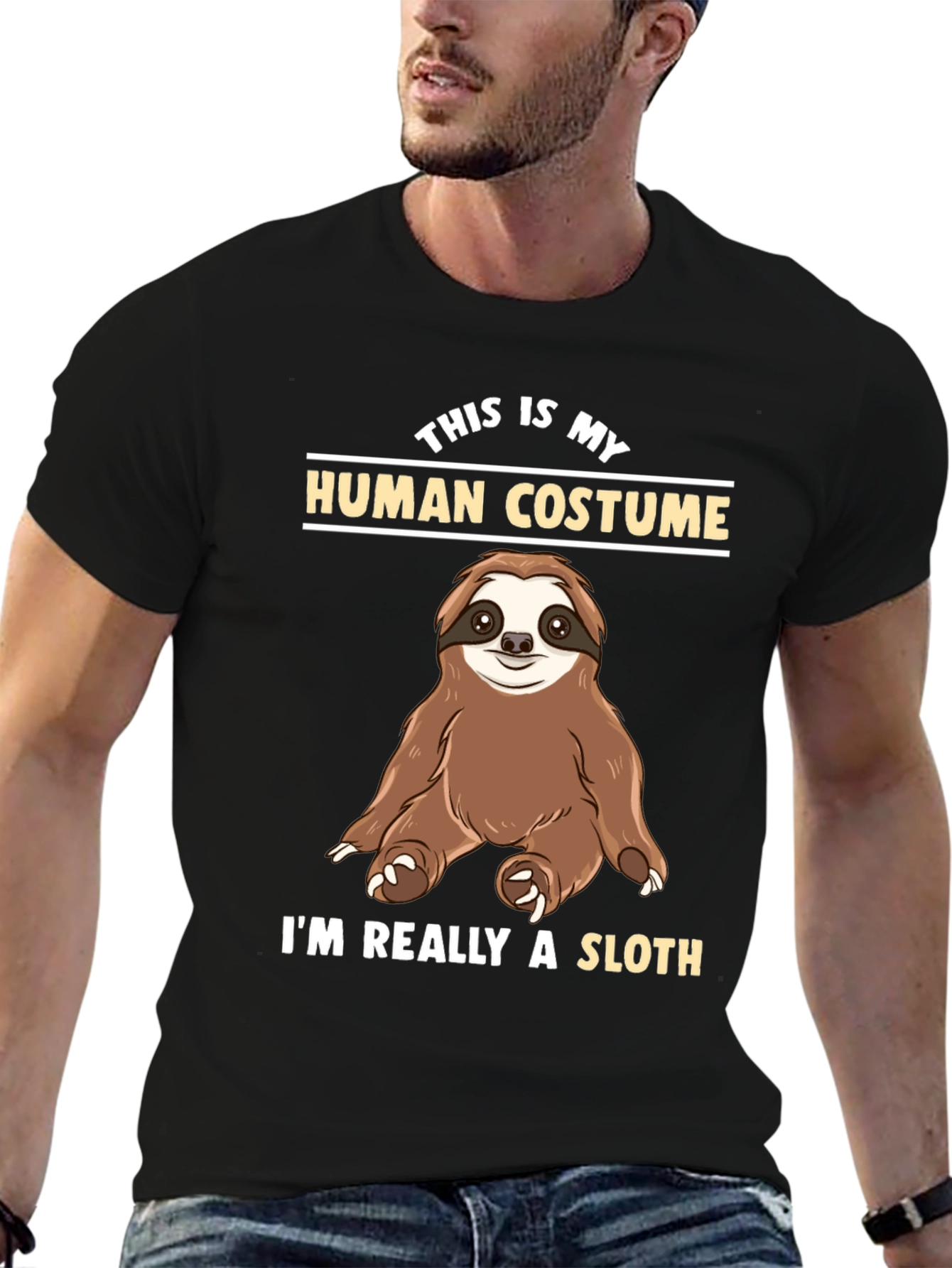 Funny Sloth Human Costume T-Shirt