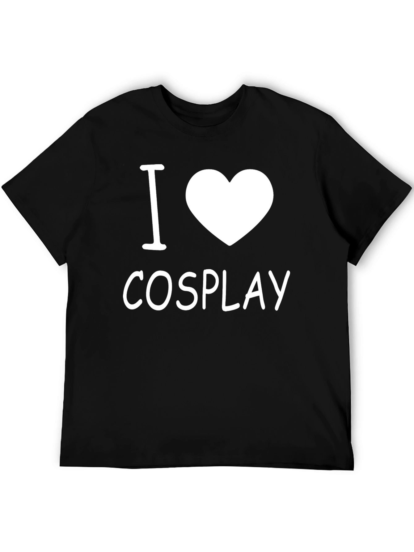 I Love Cosplay Black T-Shirt