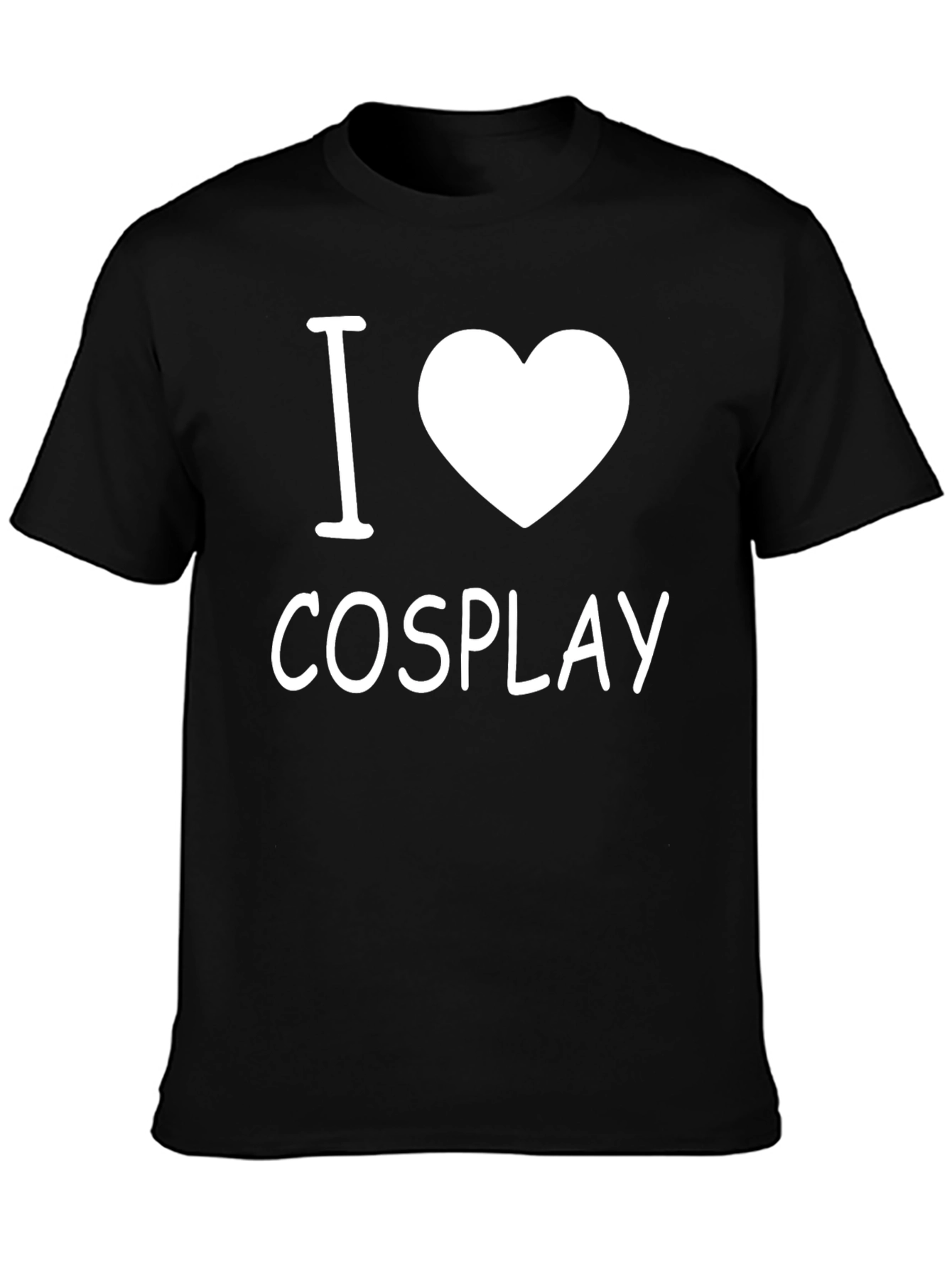I Love Cosplay Black T-Shirt