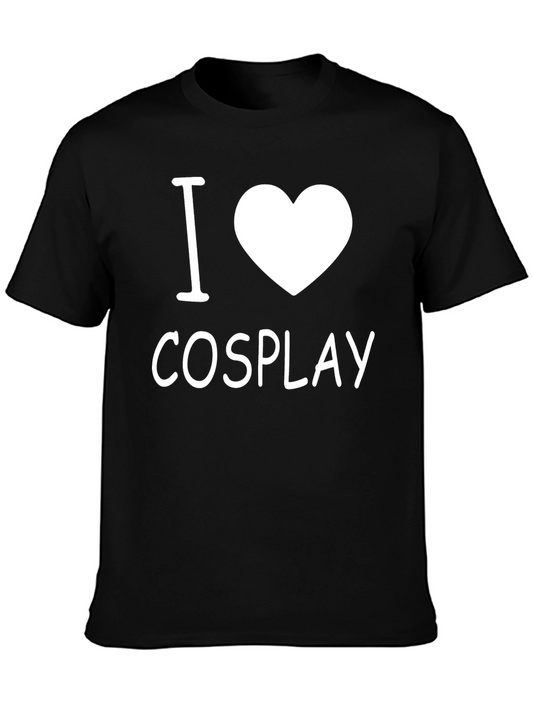I Love Cosplay Black T-Shirt