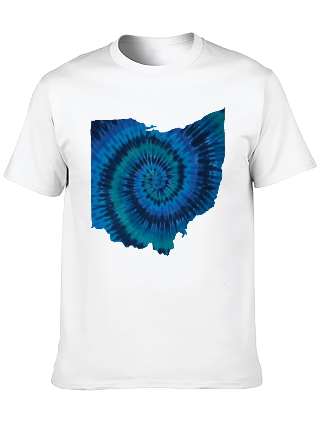 Ohio Tie Dye State Shape T-Shirt