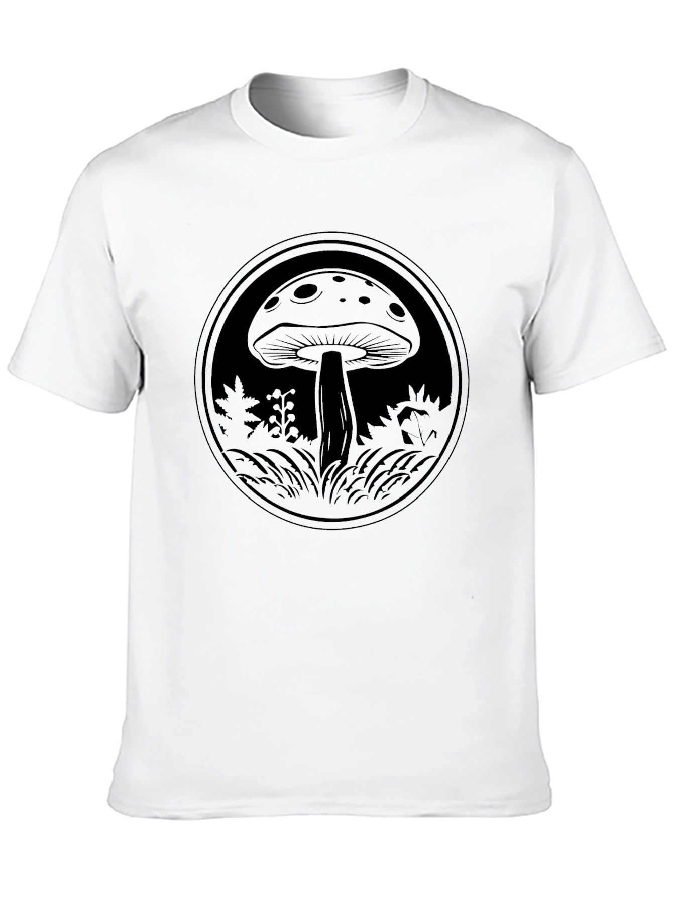 Mushroom Graphic Tee - Dark Circle Design