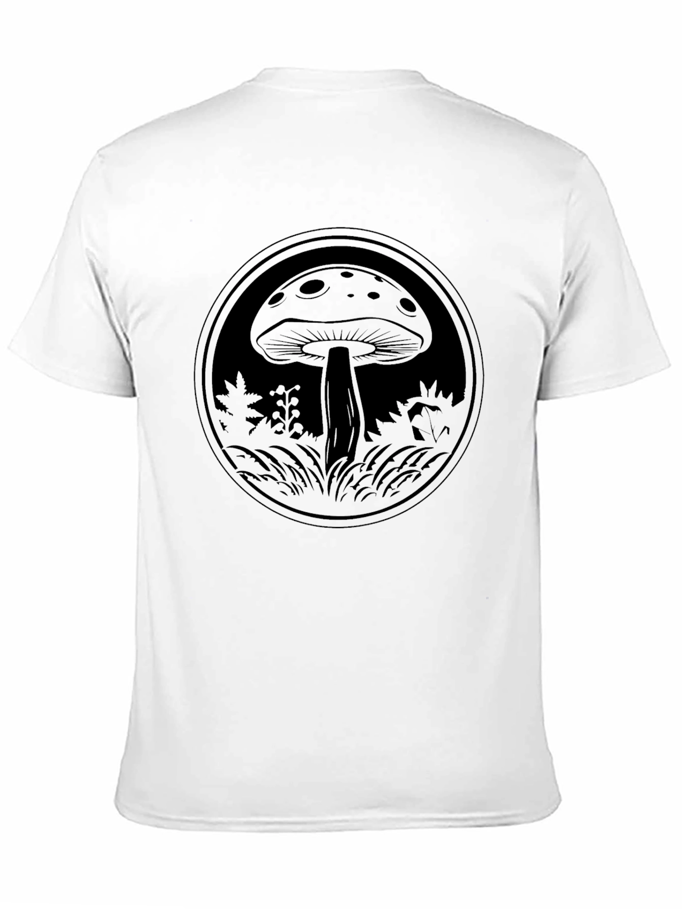 Mushroom Graphic Tee - Dark Circle Design