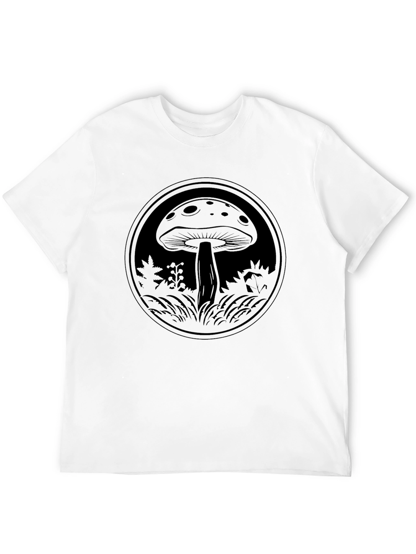 Mushroom Graphic Tee - Dark Circle Design