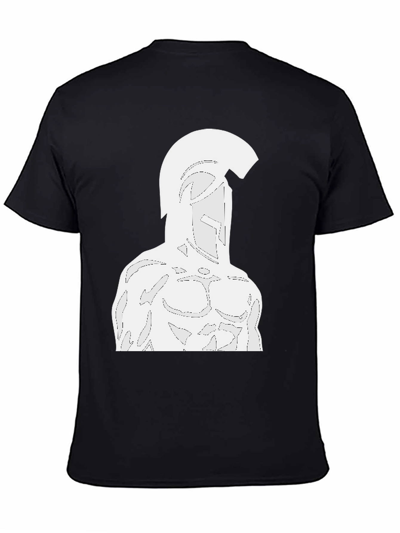 Spartan Warrior Graphic T-Shirt - Black