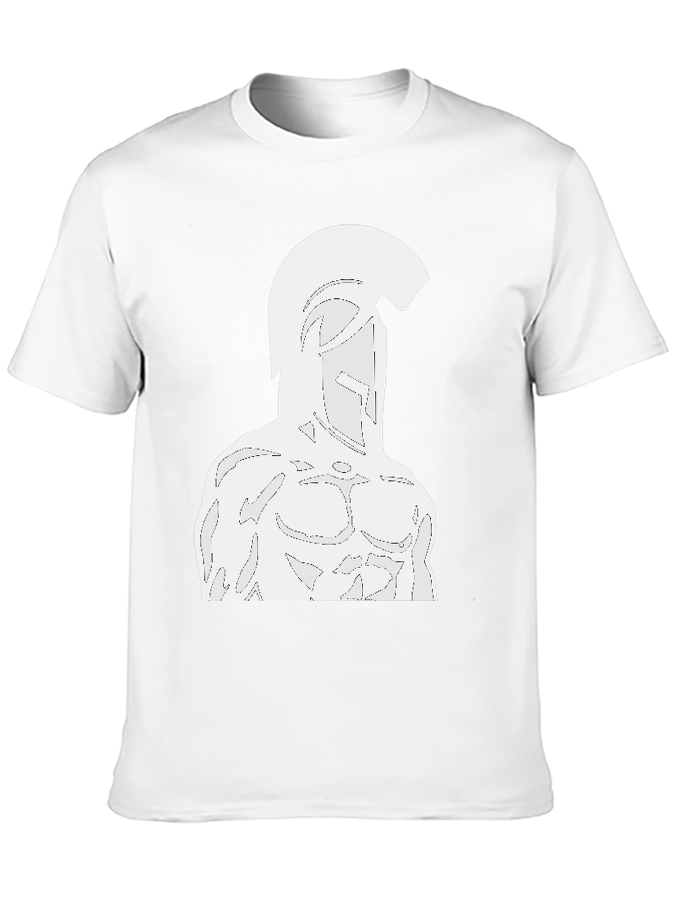 Spartan Warrior Graphic T-Shirt - Black