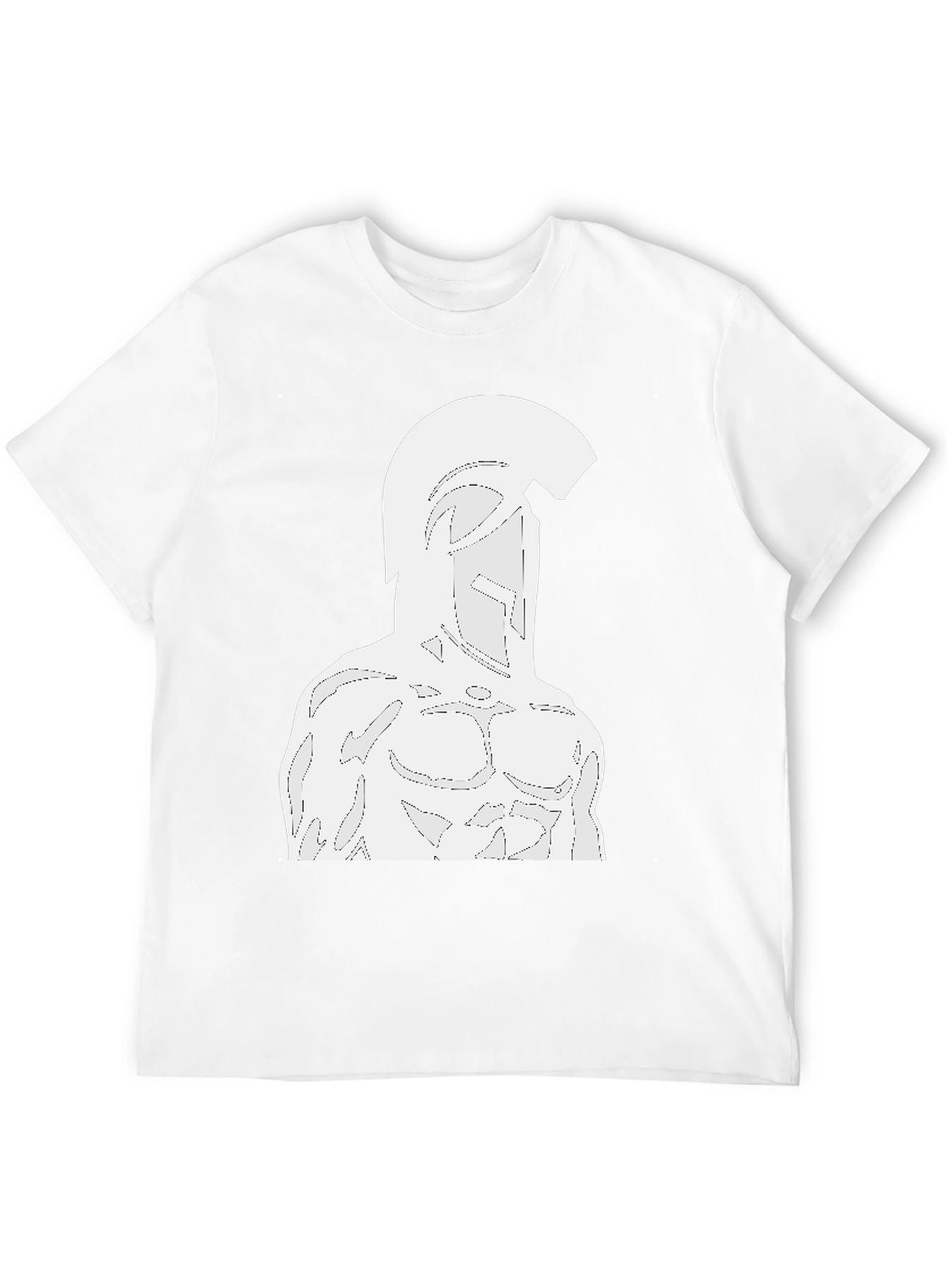 Spartan Warrior Graphic T-Shirt - Black