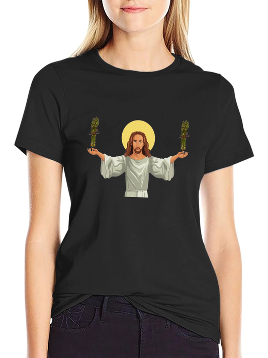 Jesus Asparagus Funny Graphic T-Shirt