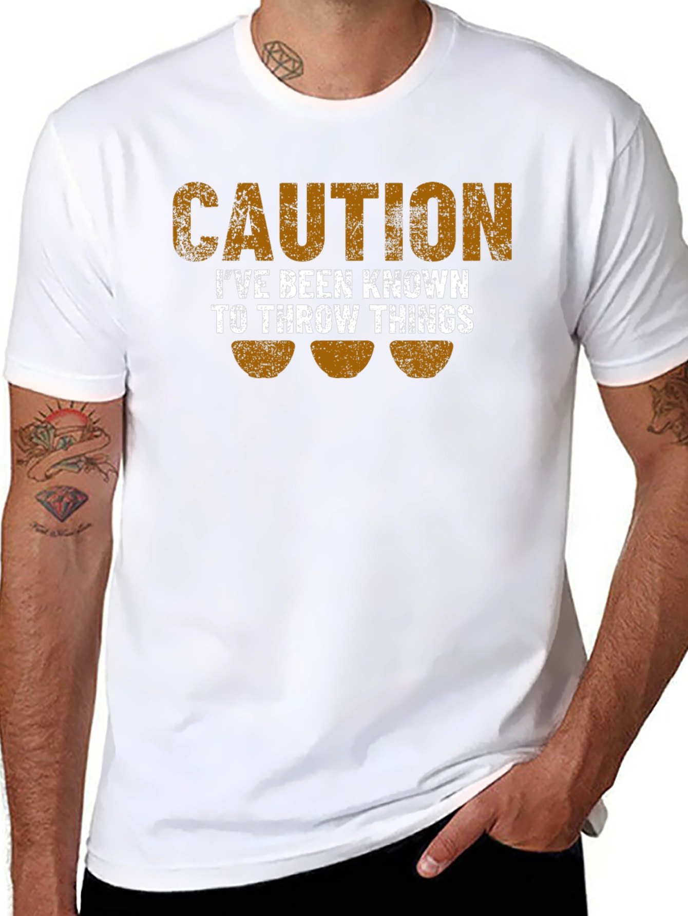 Caution: I Throw Things Funny T-Shirt