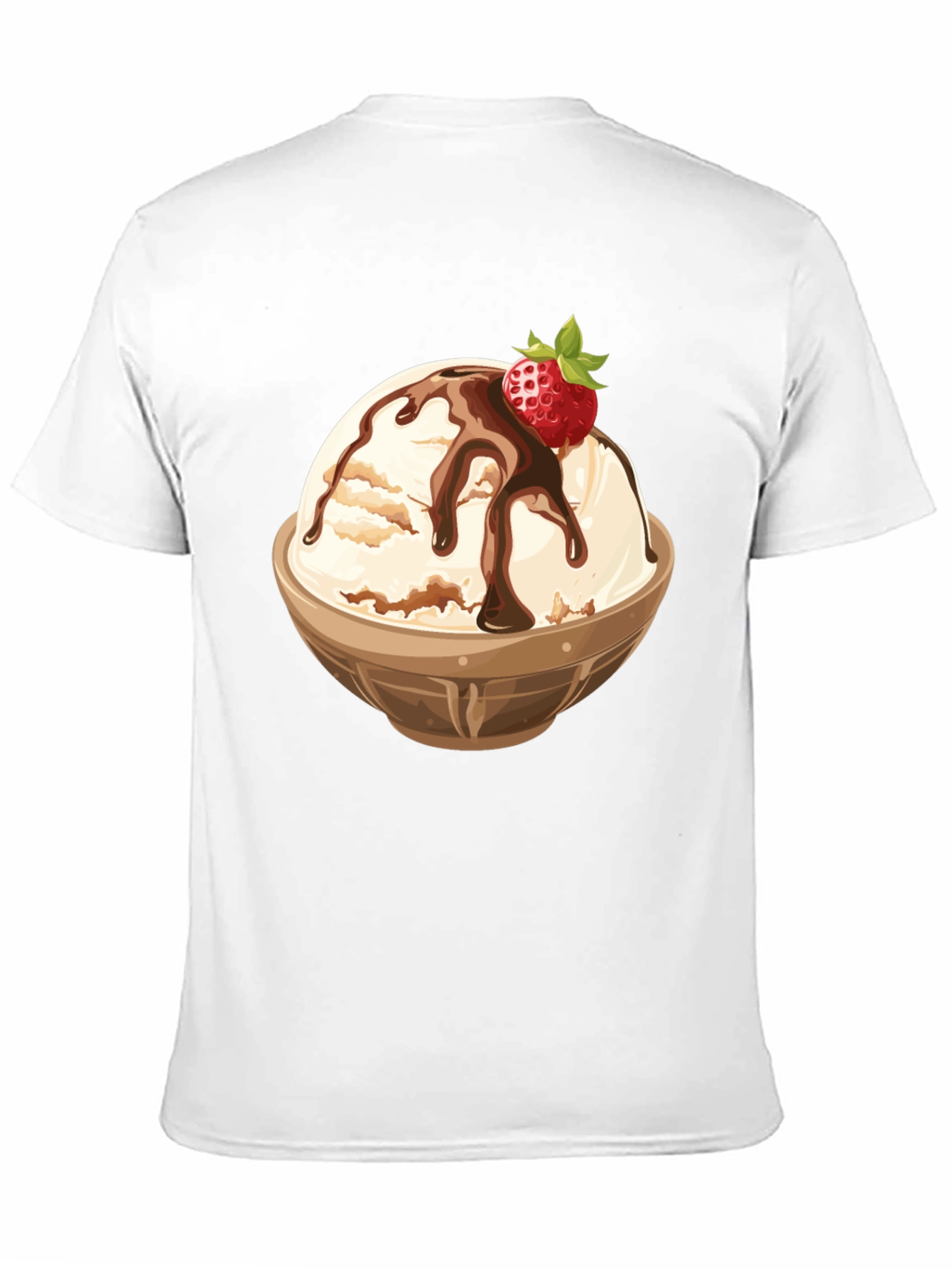 Ice Cream Bowl Graphic Tee - Dessert Lovers T-Shirt