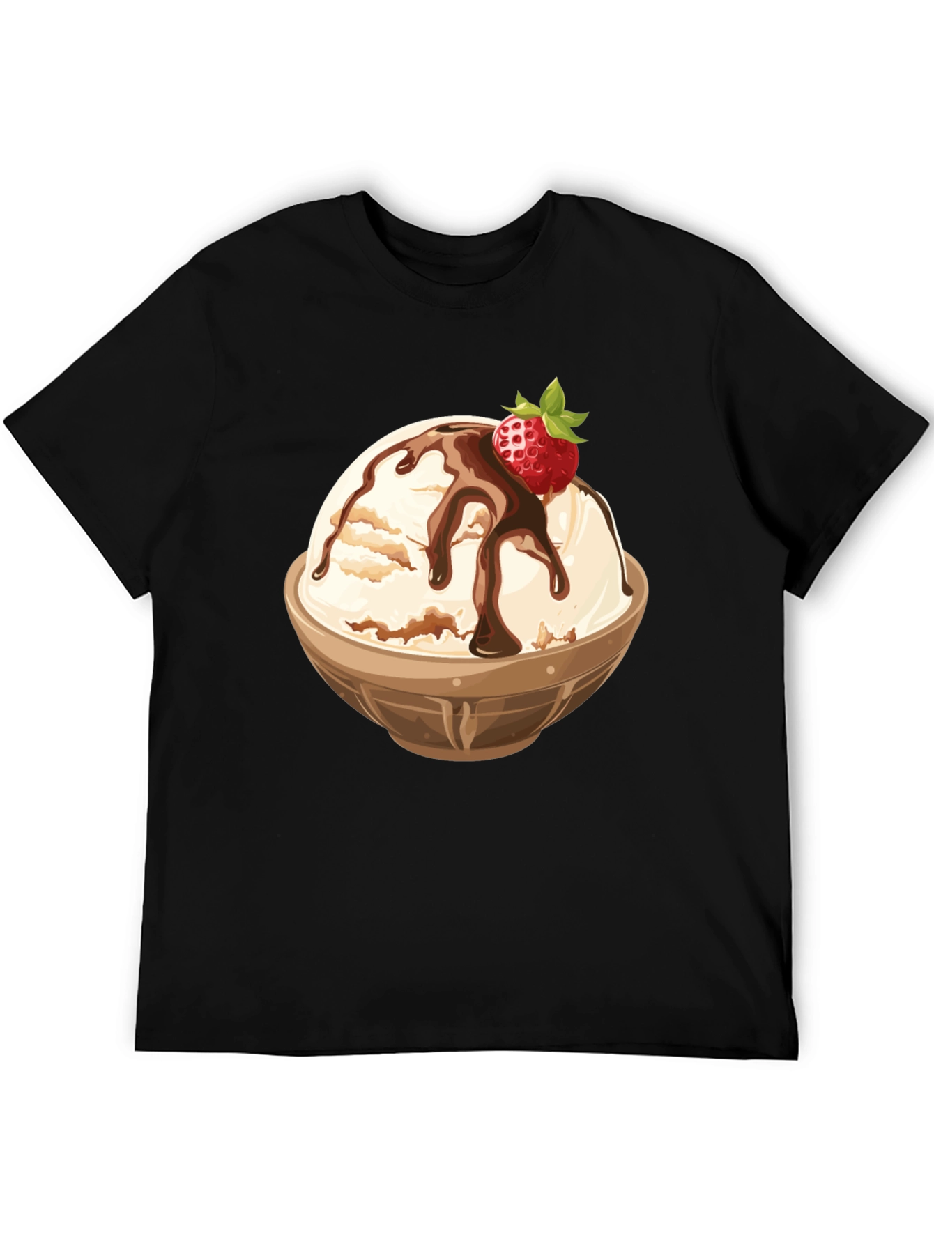 Ice Cream Bowl Graphic Tee - Dessert Lovers T-Shirt