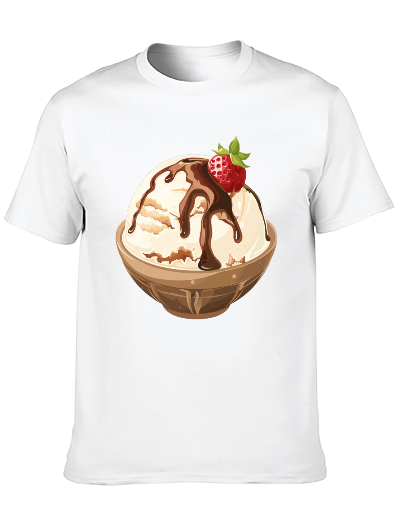 Ice Cream Bowl Graphic Tee - Dessert Lovers T-Shirt