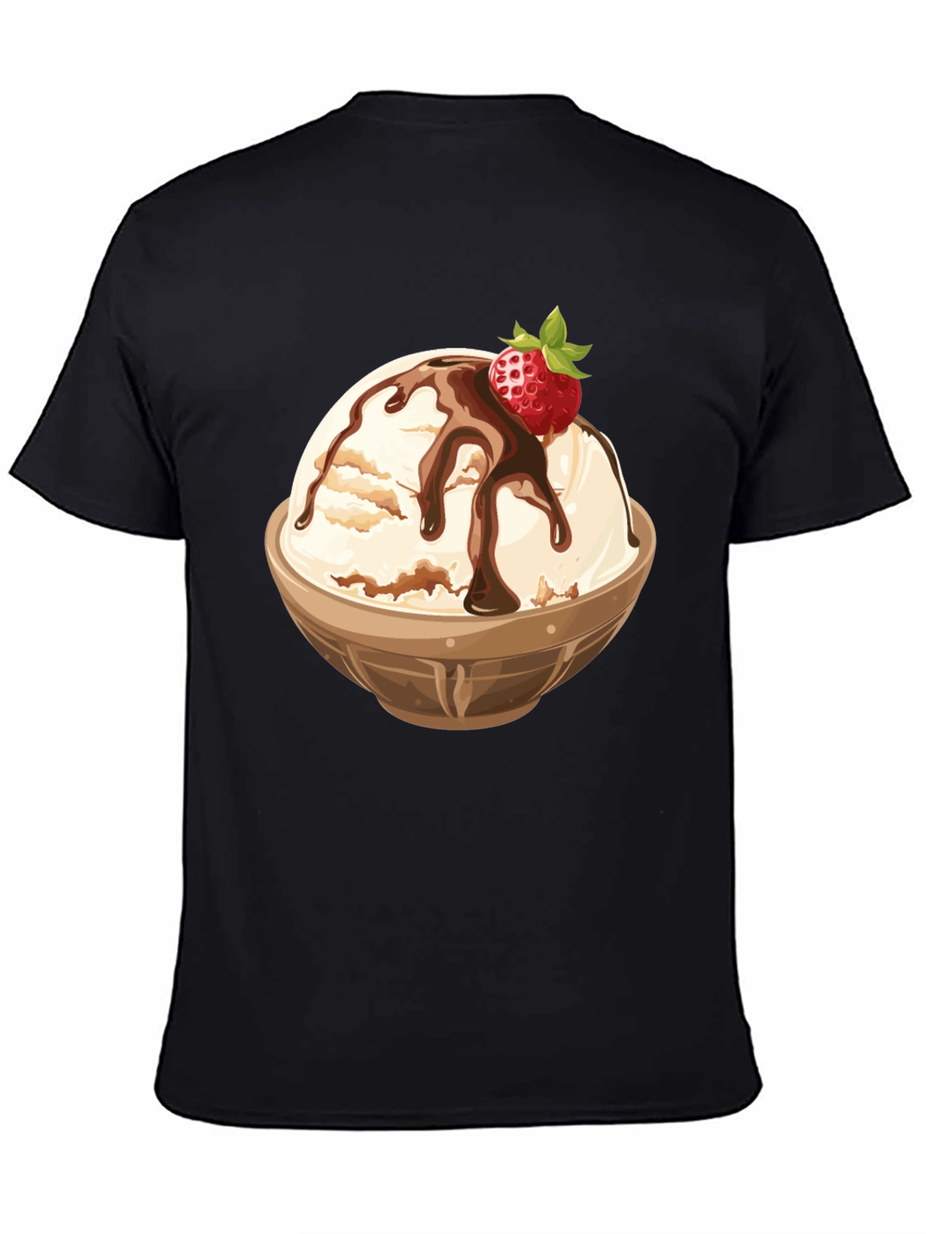 Ice Cream Bowl Graphic Tee - Dessert Lovers T-Shirt