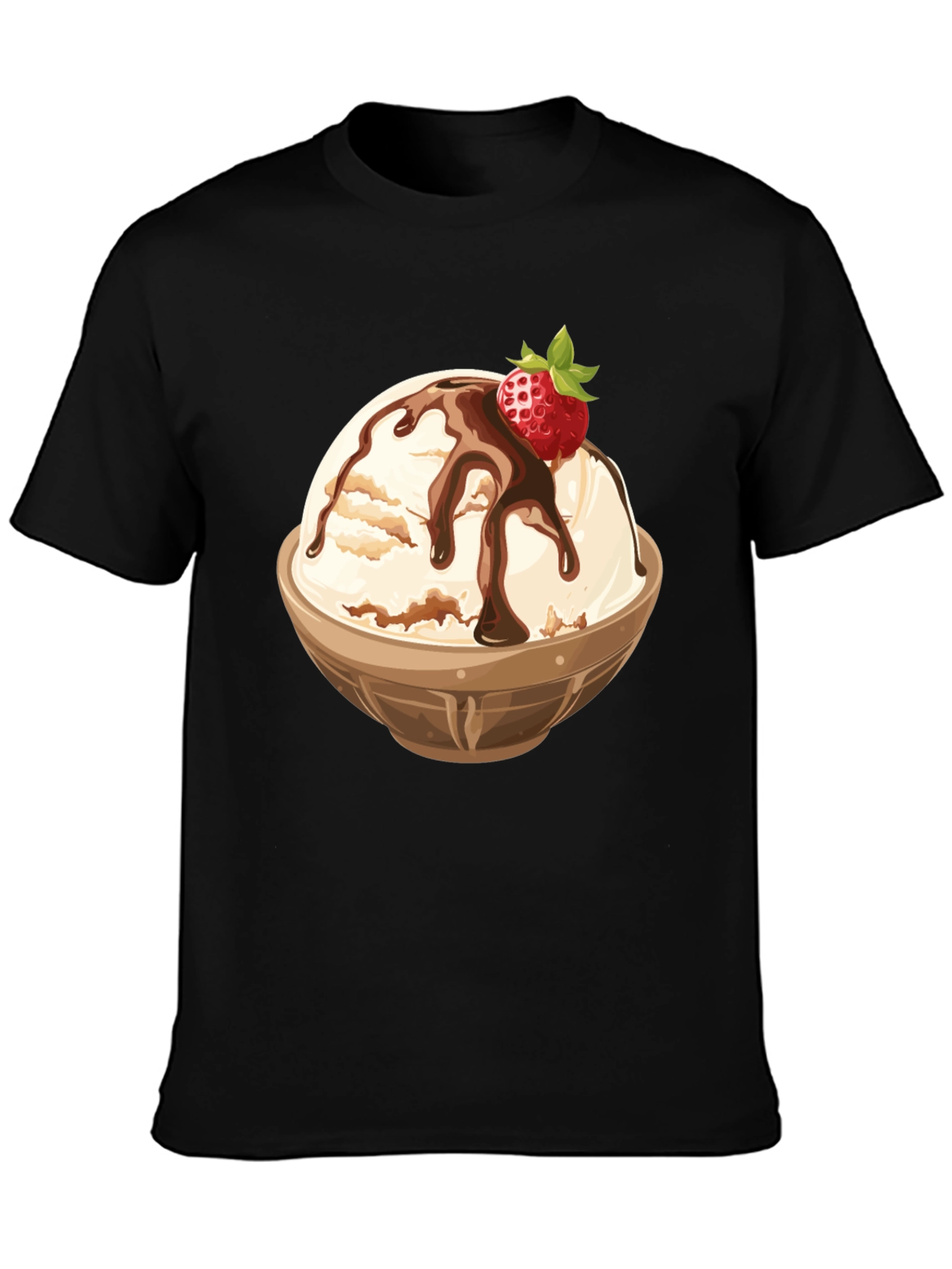 Ice Cream Bowl Graphic Tee - Dessert Lovers T-Shirt