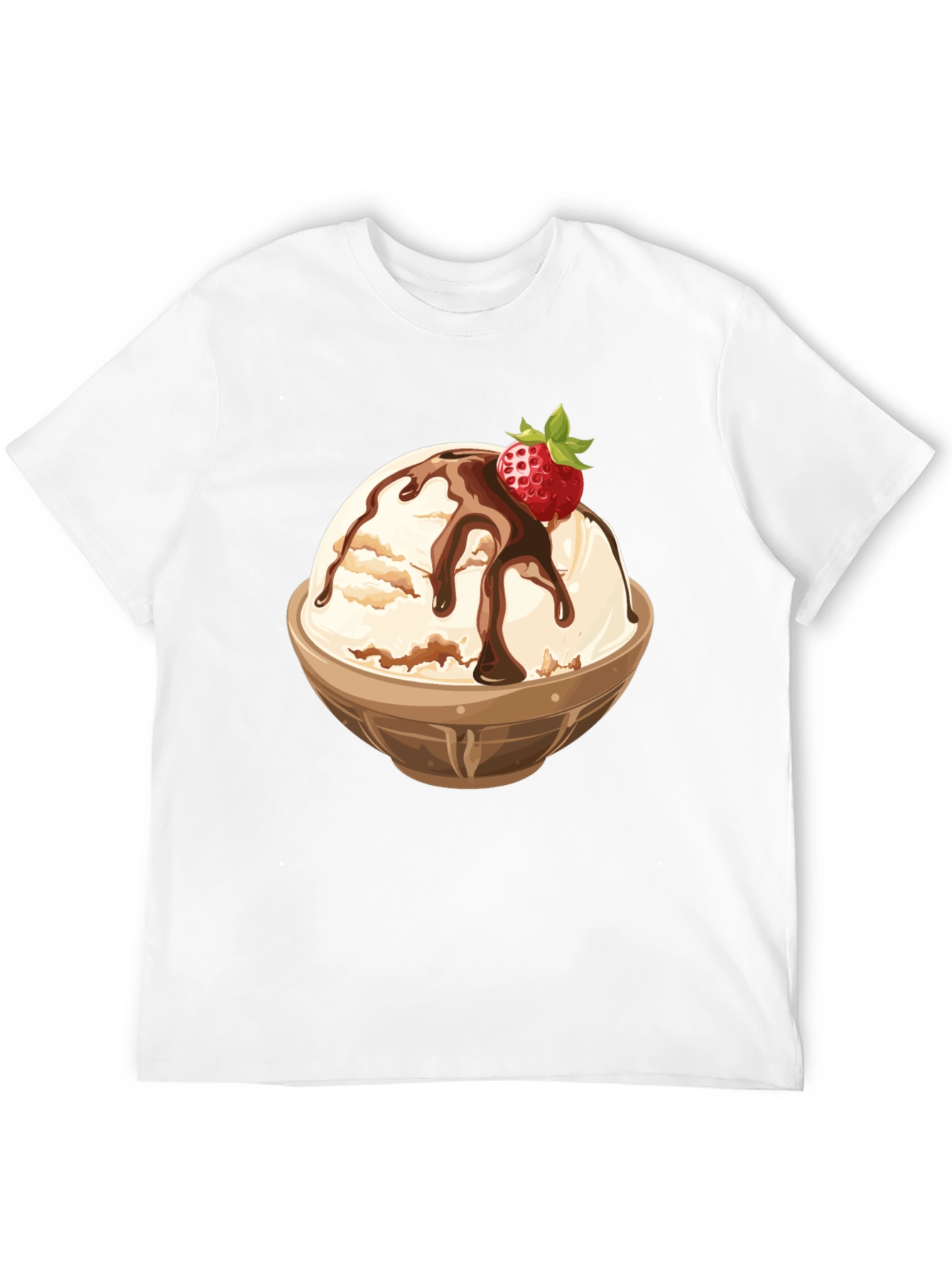 Ice Cream Bowl Graphic Tee - Dessert Lovers T-Shirt