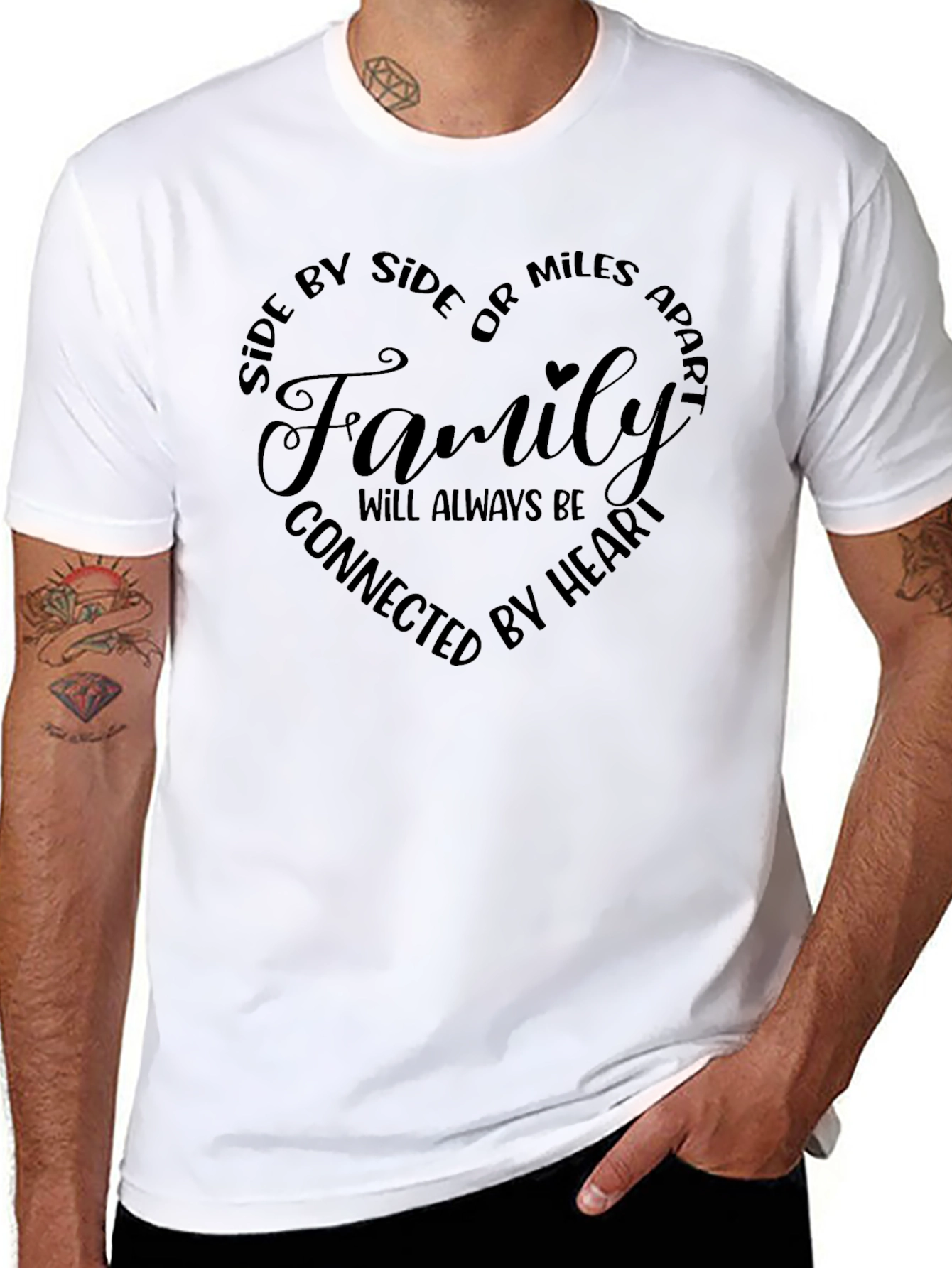 Family Connected By Heart T-Shirt