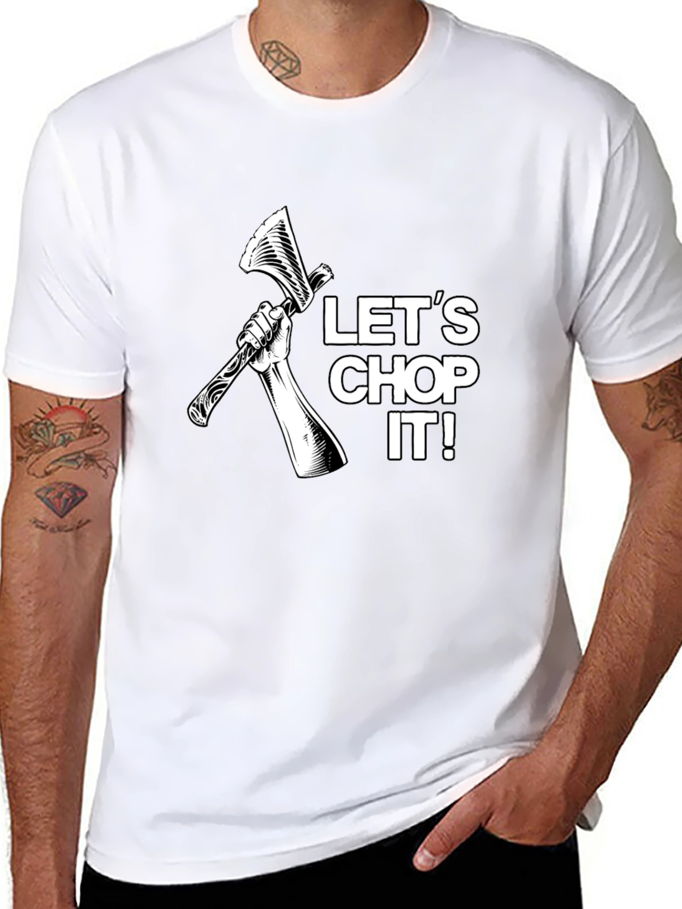 Lets Chop It! Graphic Tee - Lumberjack T-Shirt