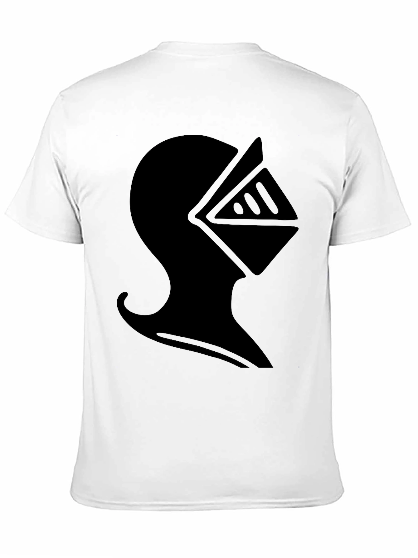 Knight Helmet Graphic T-Shirt - Black
