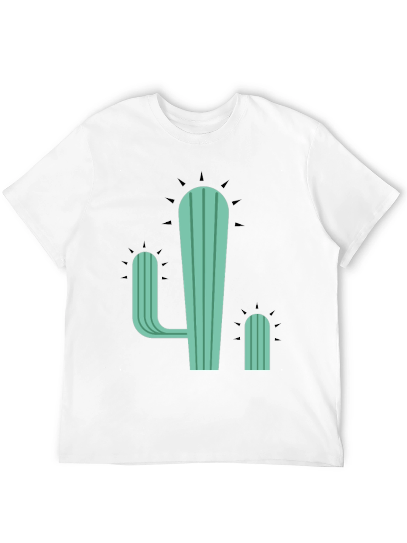 Cactus Graphic Tee - Casual Cotton T-Shirt