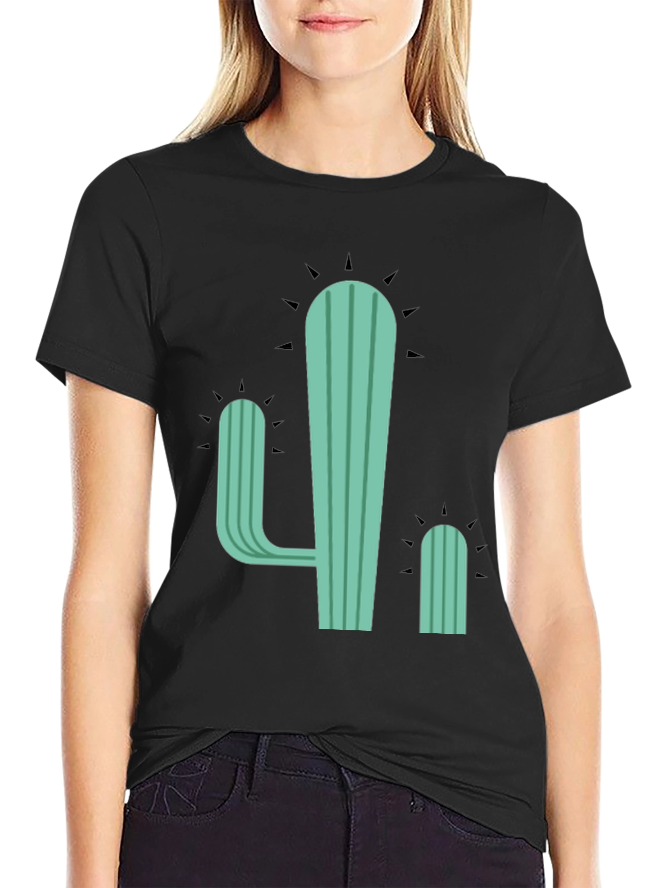 Cactus Graphic Tee - Casual Cotton T-Shirt
