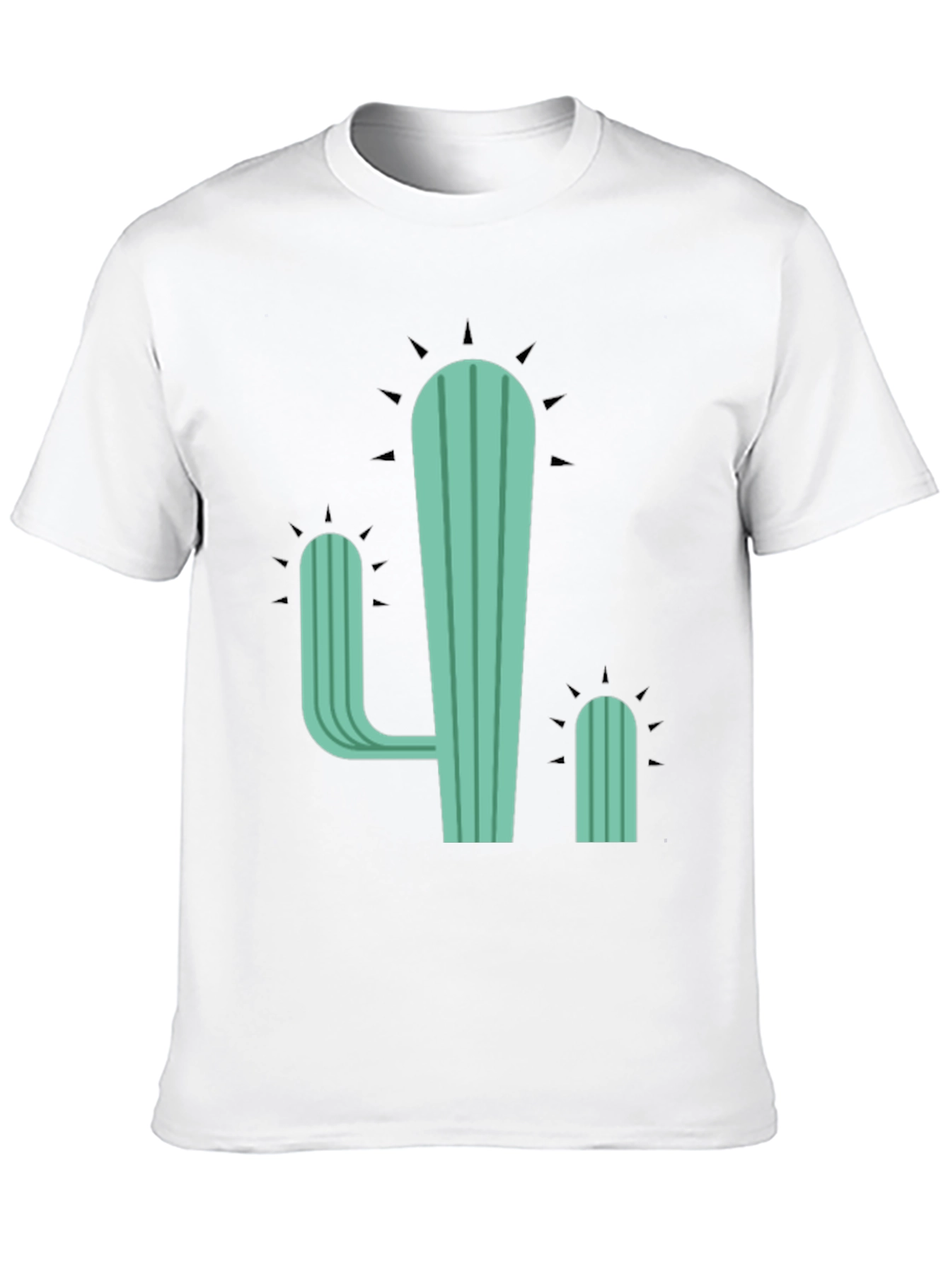 Cactus Graphic Tee - Casual Cotton T-Shirt