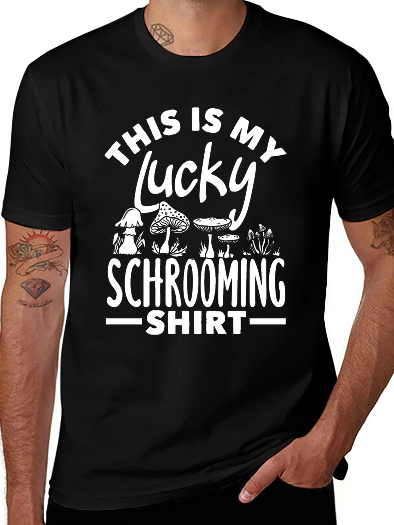 Lucky Schrooming Shirt - Fun Mushroom Design