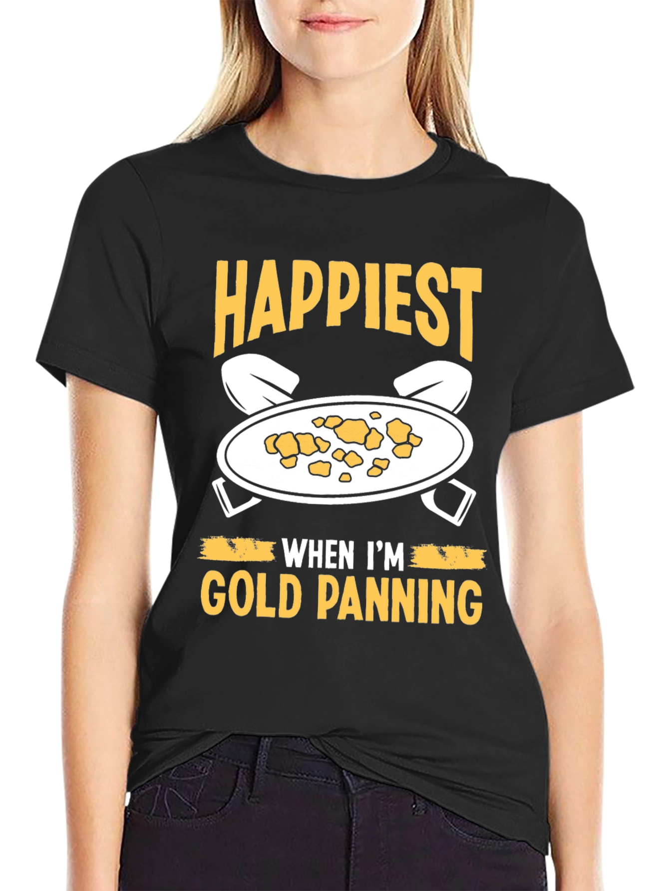 Happiest Gold Panning T-Shirt - Prospector Apparel