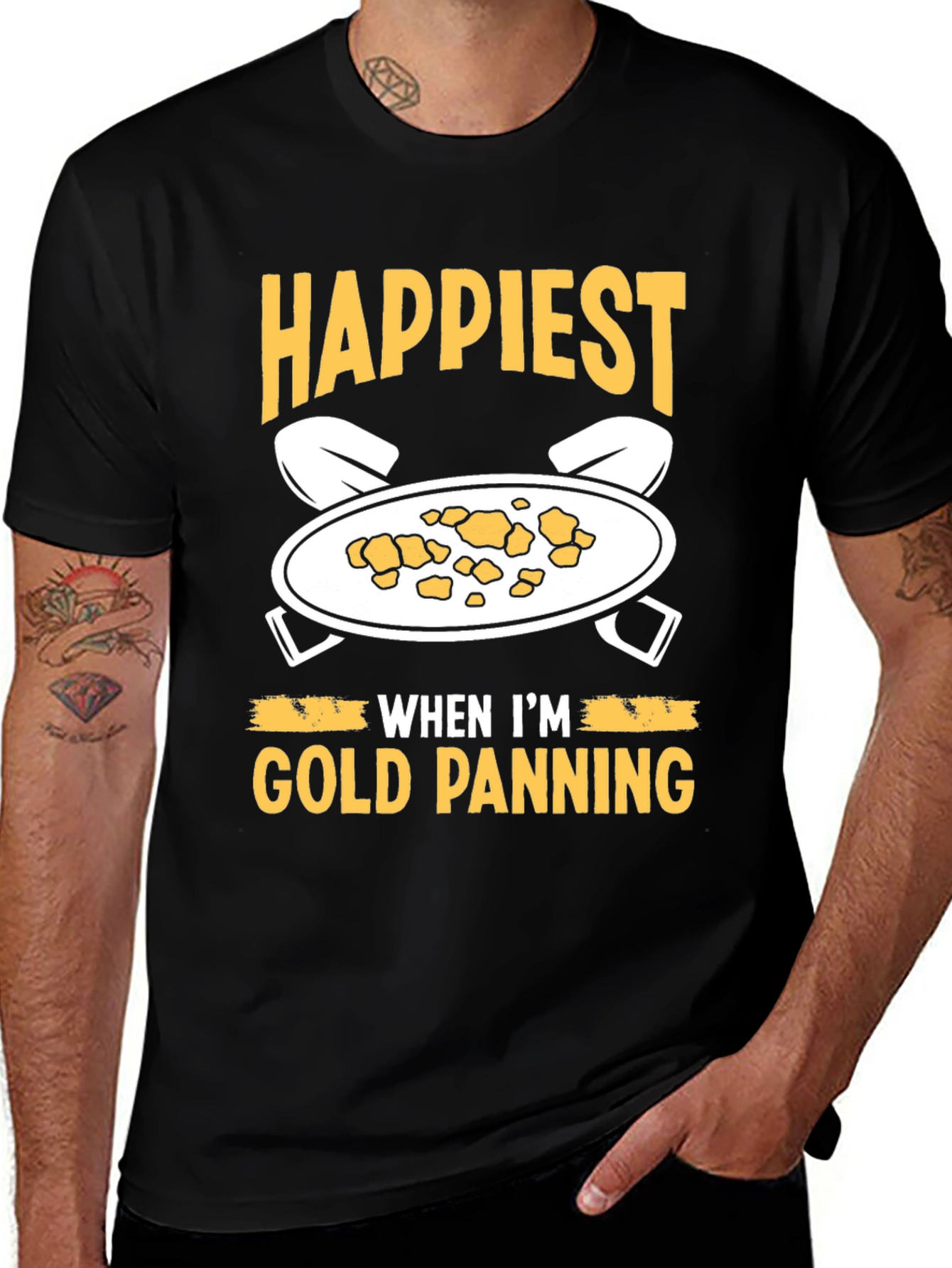 Happiest Gold Panning T-Shirt - Prospector Apparel