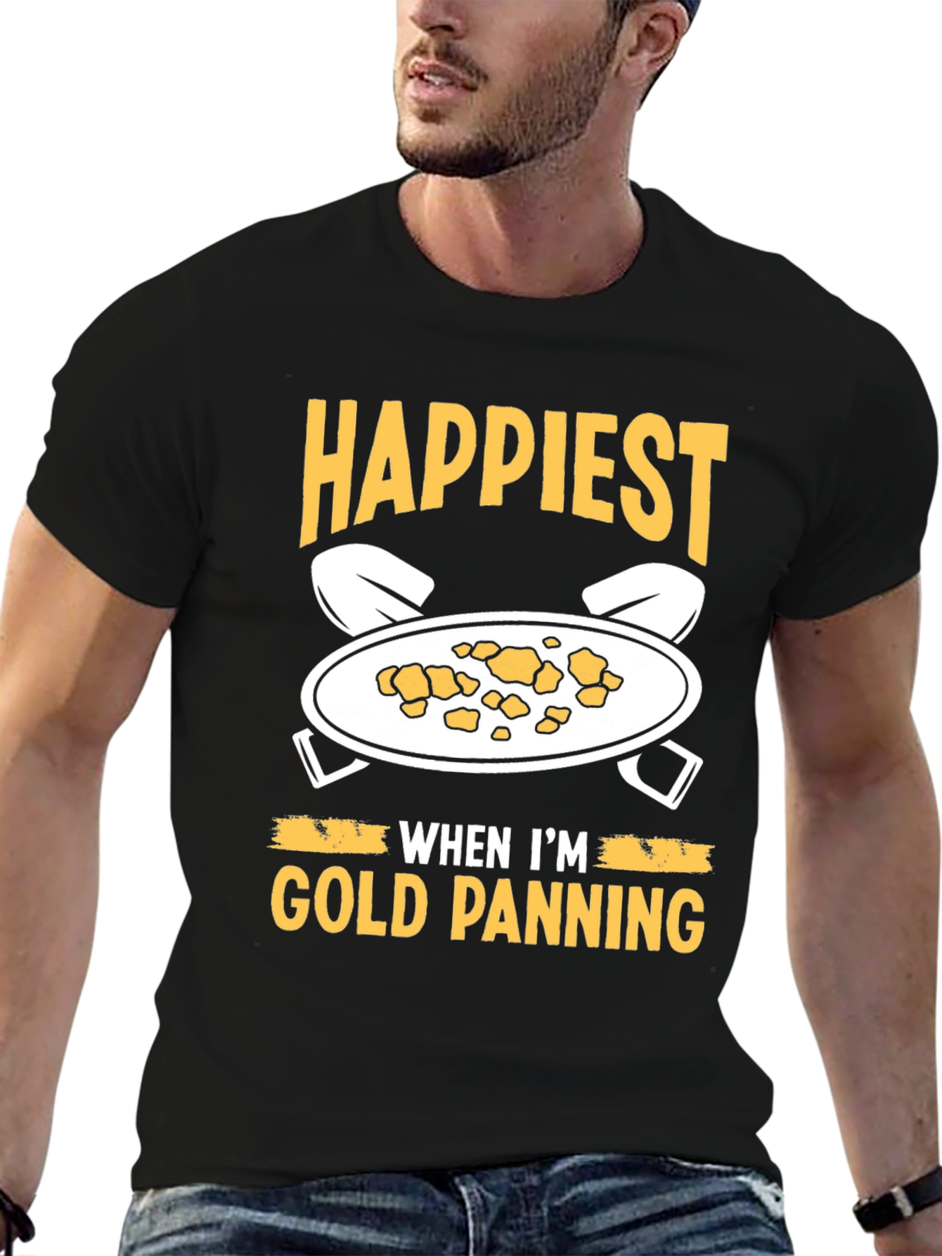 Happiest Gold Panning T-Shirt - Prospector Apparel