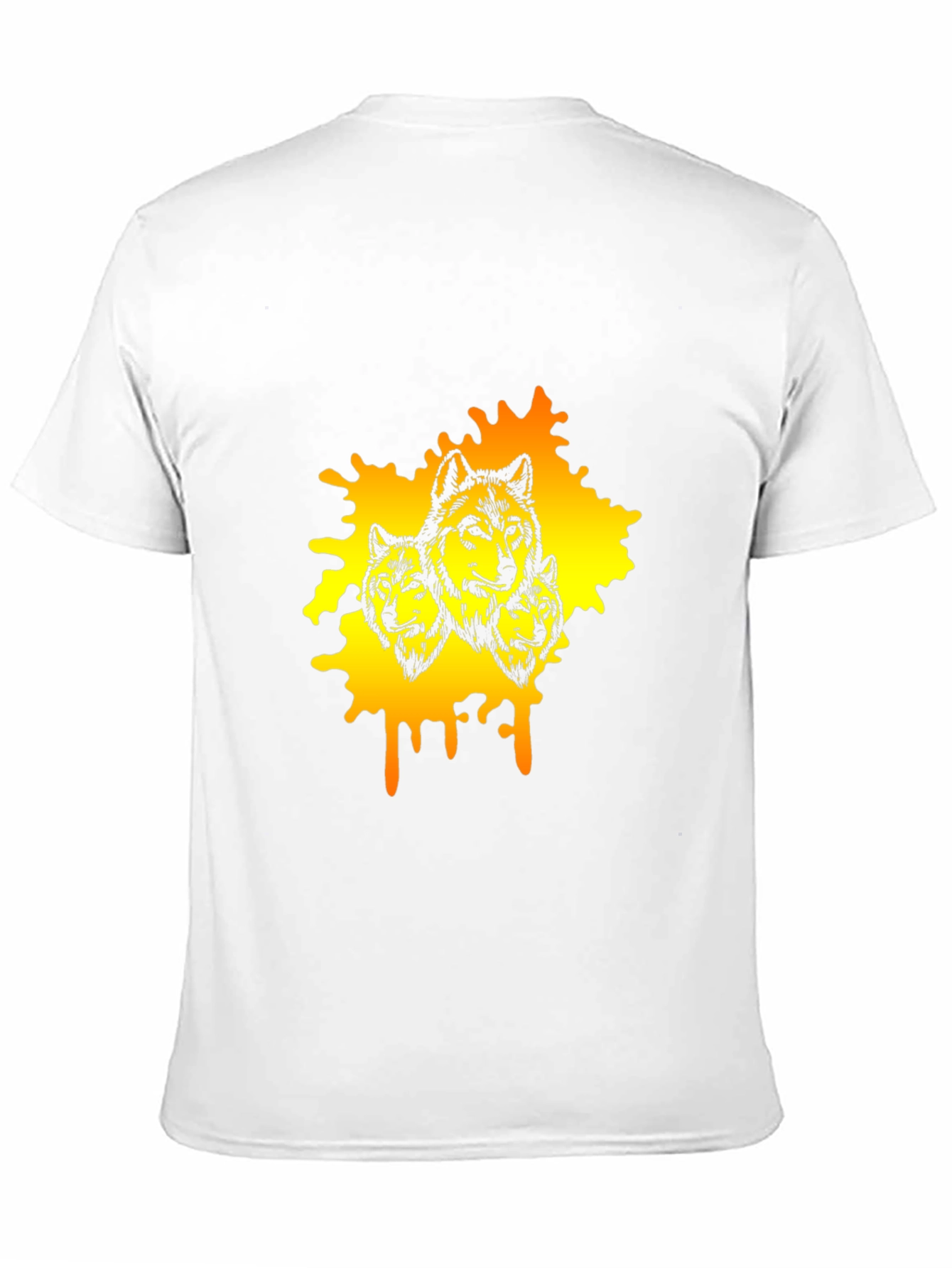 Wolf Pack Graphic Black T-Shirt
