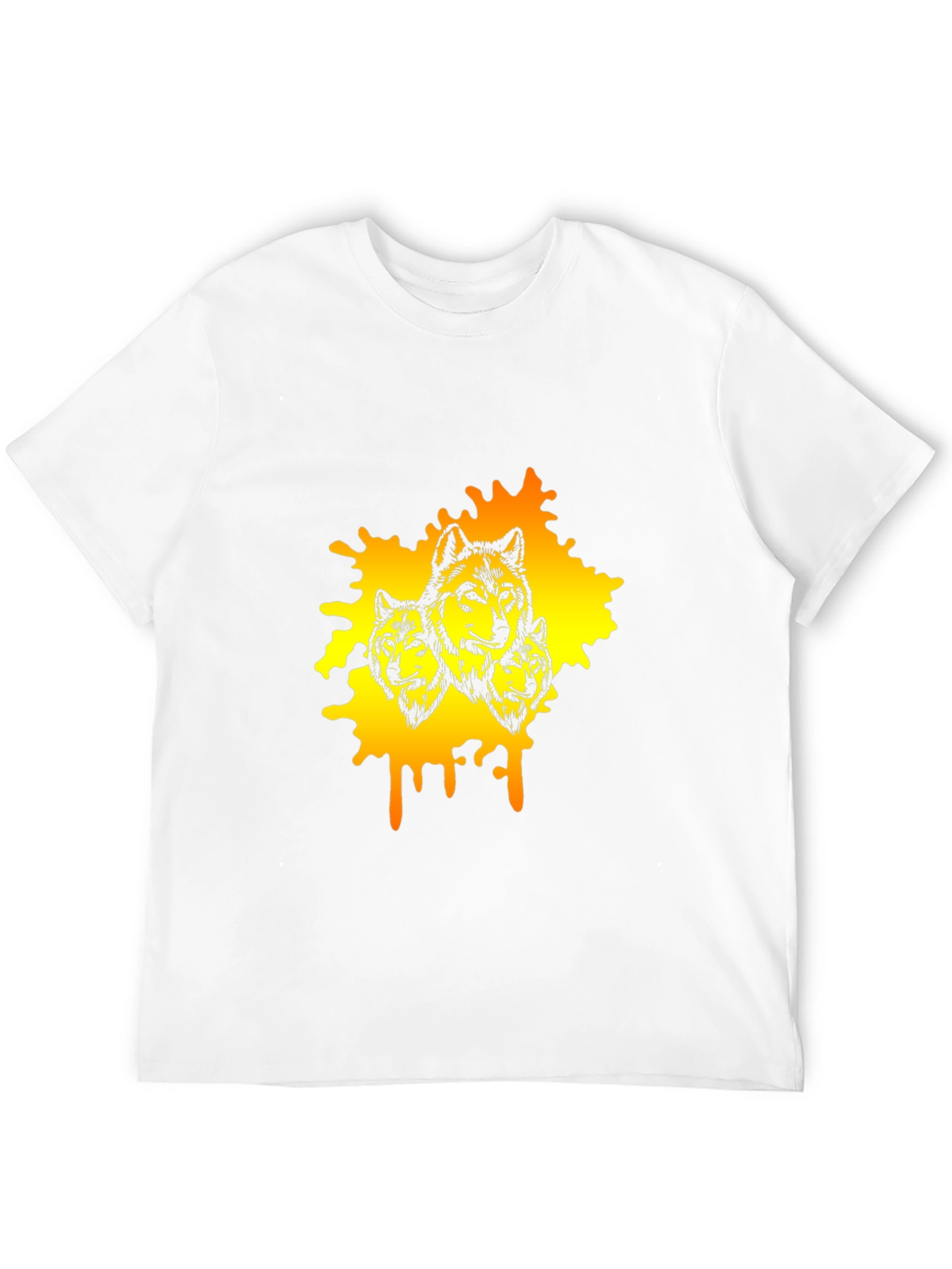 Wolf Pack Graphic Black T-Shirt
