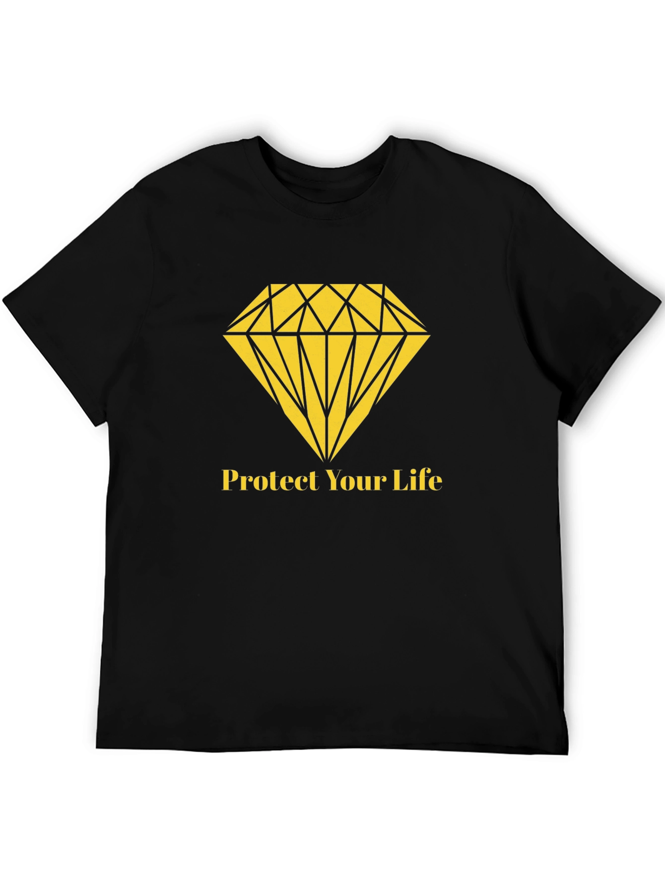Protect Your Life Diamond Graphic T-Shirt